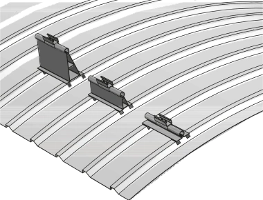 Sostegno per coperture industriali