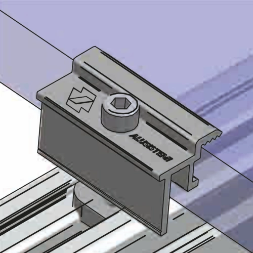 alluminio estruso grezzo, AL6060-T5 - SISTEMA OMINI FIX